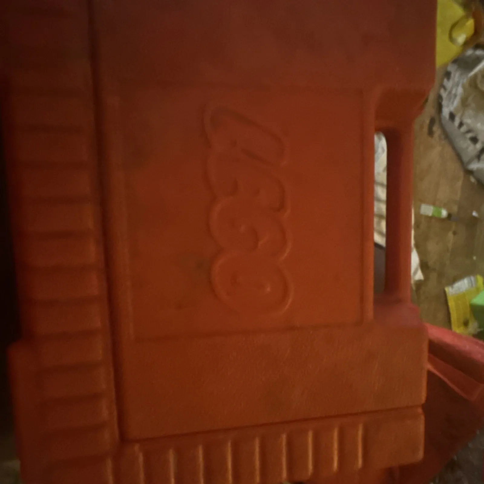 LEGO Red Plastic Portable Carrying Case with Handle