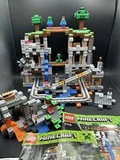 LEGO Minecraft 21118 21113 Sets with Mini Figs and Manuals No Box See Photos