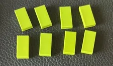 Lego Lot 8 Lime Green Tile Flat Smooth 1 x 2 Stud Pieces 3069
