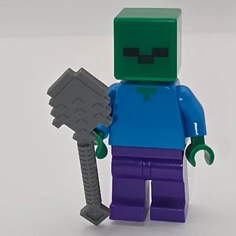 LEGO Minecraft Zombie Minifigure One Size Green Good min007