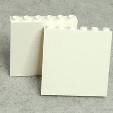LEGO 59349 Panel 1 x 6 x 5 59350 White x2 Genuine
