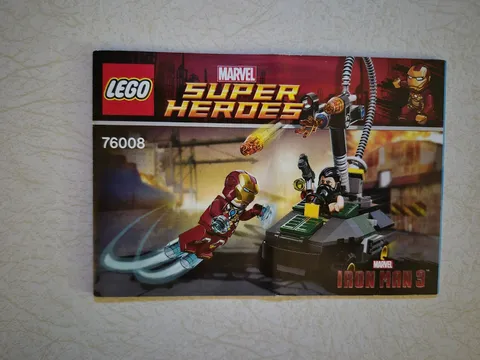 LEGO Marvel Superheroes Space Iron Man Vs The Mandain MANUAL ONLY 76006No Briks