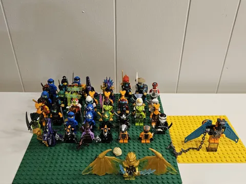 LEGO Ninjago Minifigure Assorted Lot of 53 Ninjago City with Some Accessories