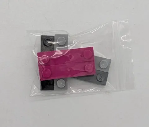 LEGO 1x4 mod w/two studs plate (5 pcs) + 1 other plate- various color Brick lot