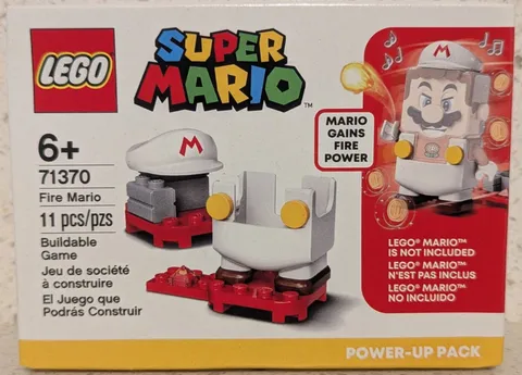 LEGO Super Mario 71370 Fire Mario Power-Up Pack Factory Sealed