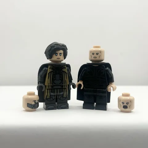 LEGO Star Wars Light Custom LC Dune Paul And Feyd Pad Minifigure Duo RARE