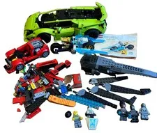 LEGO Lamborghini Huracan, Ninjago Ice Motorcycle, Black Panther Flyer & Misc Pcs