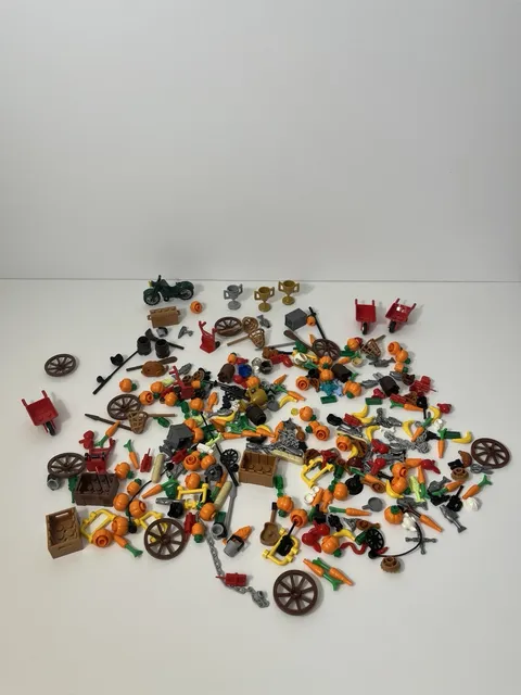 Huge Lego Castle Parts Lot Rare Pieces And Accessories Food Motorcycle