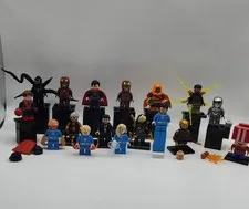LEGO Marvel DC Ninjago Mario Minifigures Lot - Tobey Spider-Man Venom + Custom