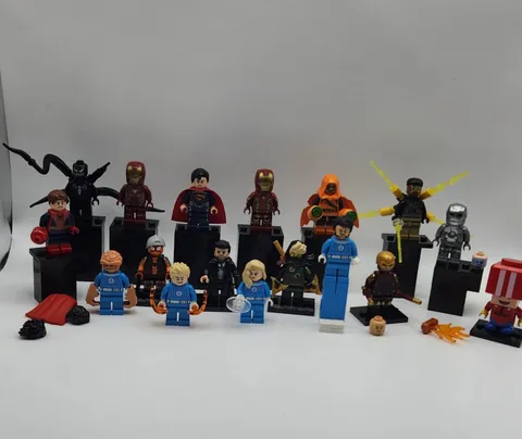LEGO Marvel DC Ninjago Mario Minifigures Lot - Tobey Spider-Man Venom + Custom
