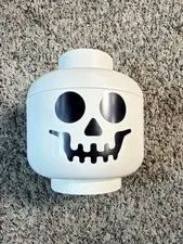 LEGO Large Skeleton Storage Head White Container
