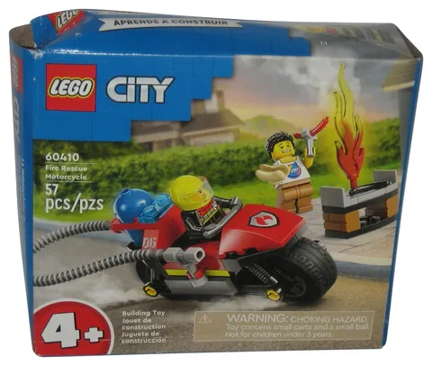 LEGO Fire Rescue Motorcycle Building Toy Vehicle 60410