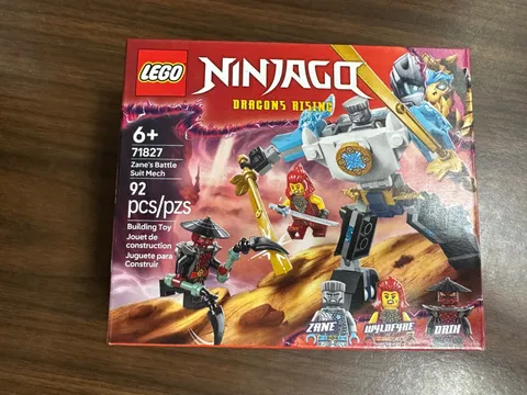 LEGO Ninjago Dragons Rising: Zane's Battle Suit Mech (71827), 92 Pieces New