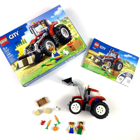 Lego City 60287 Tractor Complete w/ Open Box & Manual Bunny Red Farm  SEE