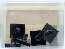 LEGO Parts - Black Tile, Modified 2 x 2 with Pin - No 2460 - QTY 5