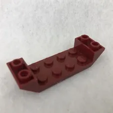 LEGO 22889 Dark Red Slope, Inverted 45 6 x 2 Double with 2 x 4 Cutout (x1)