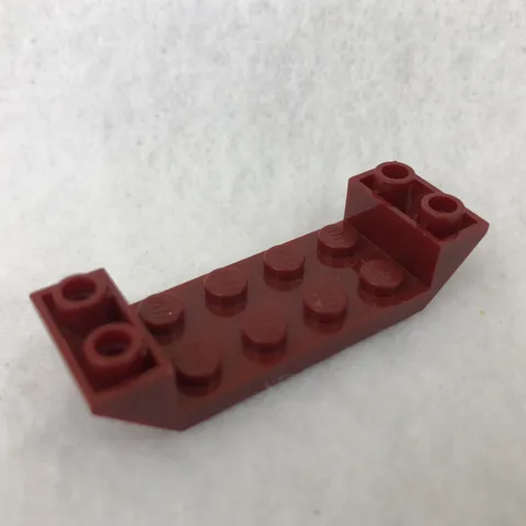 LEGO 22889 Dark Red Slope, Inverted 45 6 x 2 Double with 2 x 4 Cutout (x1)