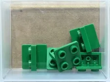 LEGO Parts - Green Bracket 1 x 2 - 2 x 2 Centered, Inverted - No 7674 - QTY 5