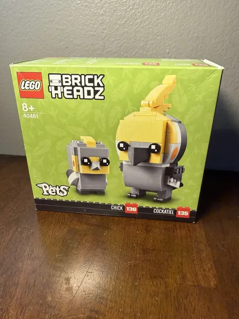 LEGO BrickHeadz Pets Cockatiel 40481 219 pcs 8+ Complete Set