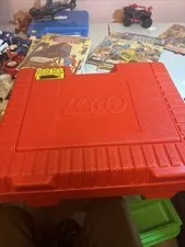 Lego Hard Storage Case Vintage 1985 Red Large 15"X 12.5"X 4"