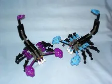2001 Lego Bionicle Rahi 8548 NUI-JAGA Stinging Scorpions - Complete Set