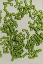 100 Pieces Lot LEGO® Plant Grass Stem 15279 1x1 With Curl Lime Green