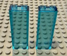 LEGO 2 Trans Light Blue 1x2x5 Brick