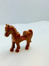 Lego Animal Horse Mini Doll Style Dark Orange 93083c01pb01