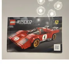 LEGO Speed Champions Ferrari 512 M 76906 Illustrated Manual Booklet Multilingual