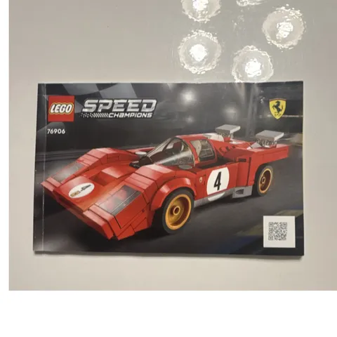 LEGO Speed Champions Ferrari 512 M 76906 Illustrated Manual Booklet Multilingual