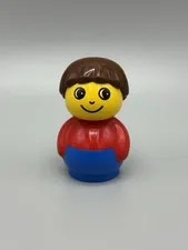 Lego Primo Vintage Duplo People Figure Red Shirt Retired