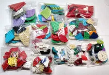 Lego Baseplates Rounded Curved Pie Quarters Wedge Base Plates 300pc Bulk Lot