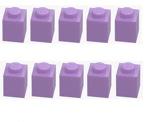 LEGO ® 10x brick 1x1 medium lavender 3005 4651903 lavender replacement part new brick