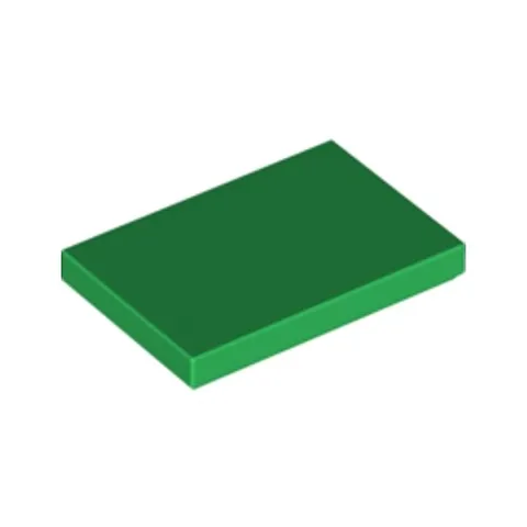LEGO Briques Pièces 10x Vert Foncé 2x3 Carreau Plat Fin sans Clou 6288100 26603