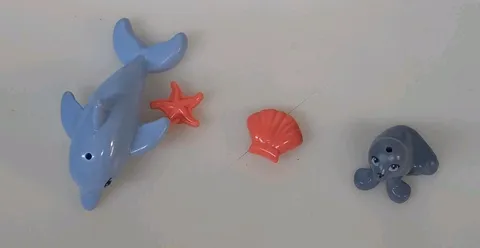 Lego 43207 Blue Dolphin Seal Starfish Lot Of 4 Sea Ocean
