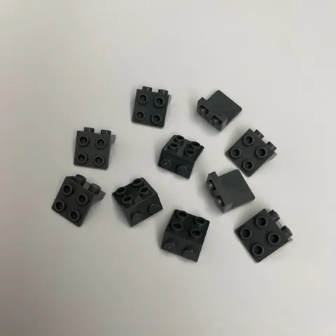 Lego 99207 44728 Dark Gray Replacement Parts Pieces Lot of 10
