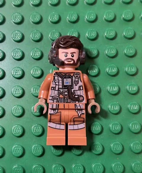 Lego Resistance Speeder Pilot Minifigure Nodin Chavdri Star Wars 75195 sw0883