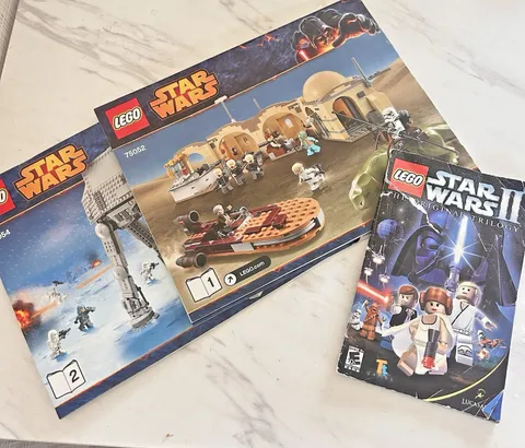 LEGO Marvel Star Wars Bundle of 2 Instruction Manuals Star Wars & Star Wars II