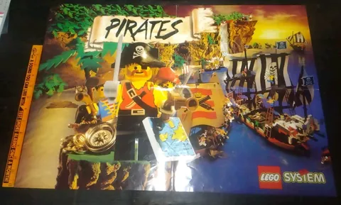 ⭐Lego Pirates Shark Bay Competition 1993 Promo Large Poster⭐