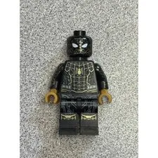 LEGO Spider-Man Minifigure Black and Gold Suit No Way Home Marvel Super Heroes