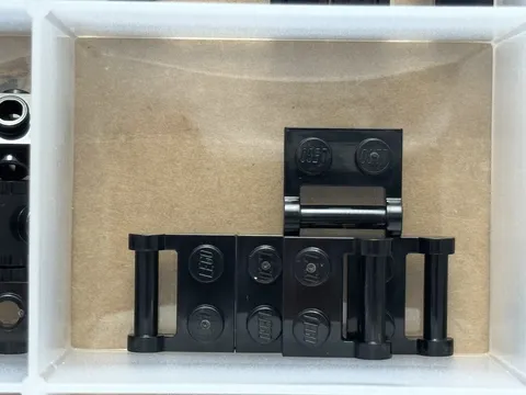 LEGO Parts - Black Plate 1 x 2 with Bar Handle on Side - No 48336 - QTY 5