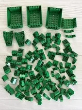 LEGO LOT GREEN 103 PCS 2X2 3X2 INVERTED BRICK SLOPE HULL VARIETY BUILDING PIECES