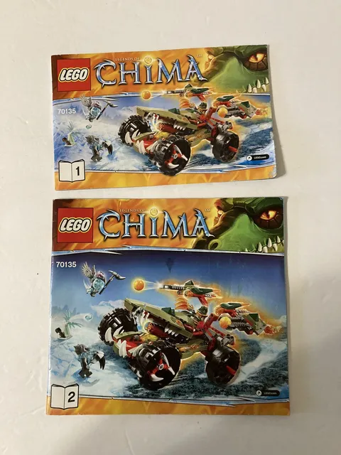 lego legends of chima #70135 books 1 & 2 instruction manuals only