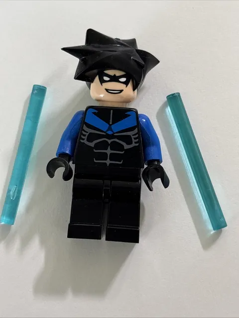 LEGO Batman I Nightwing Minifigure Classic 7785 Arkham Asylum 2006