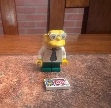 Lego The Simpsons Minifigure Hans Moleman w/ License