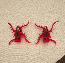 LEGO Carnage Minifigure Lot of 2 Plastic Figures w/ Red Tentacle Arms