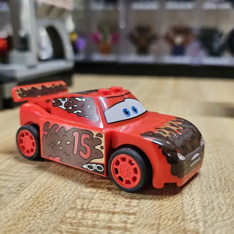 Lego Juniors Disney Cars Minifigure Muddy Lightning McQueen from set 10744