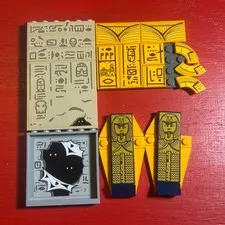 Lego Sticker Plates, Bricks & Panels From Indiana Jones Set 77013.
