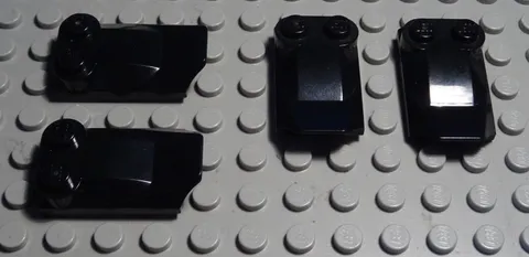 Lego Brick 2x3 Slant Black 4 Pieces