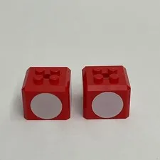 Lego 66855 Red White Replacement Parts Pieces Lot of 2